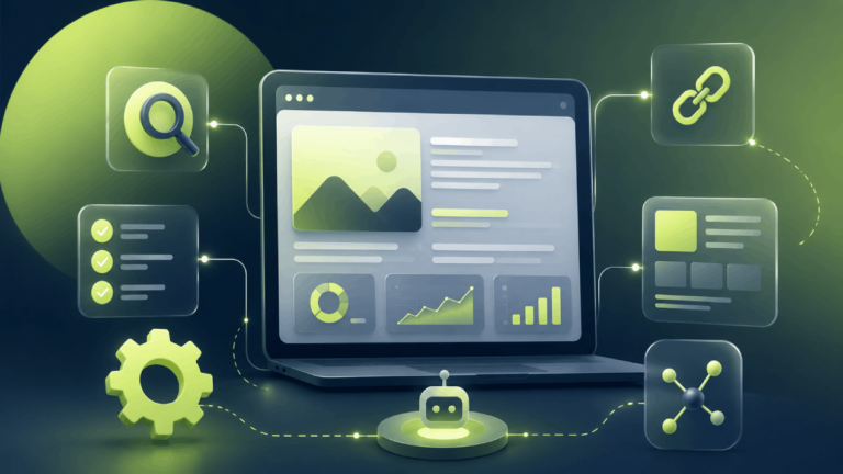 Automated on-page SEO workflow for WordPress with AI, internal linking, site optimization, analytics and SEO automation